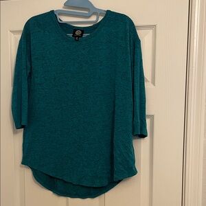 Bobeau Teal Hacci Women's Top